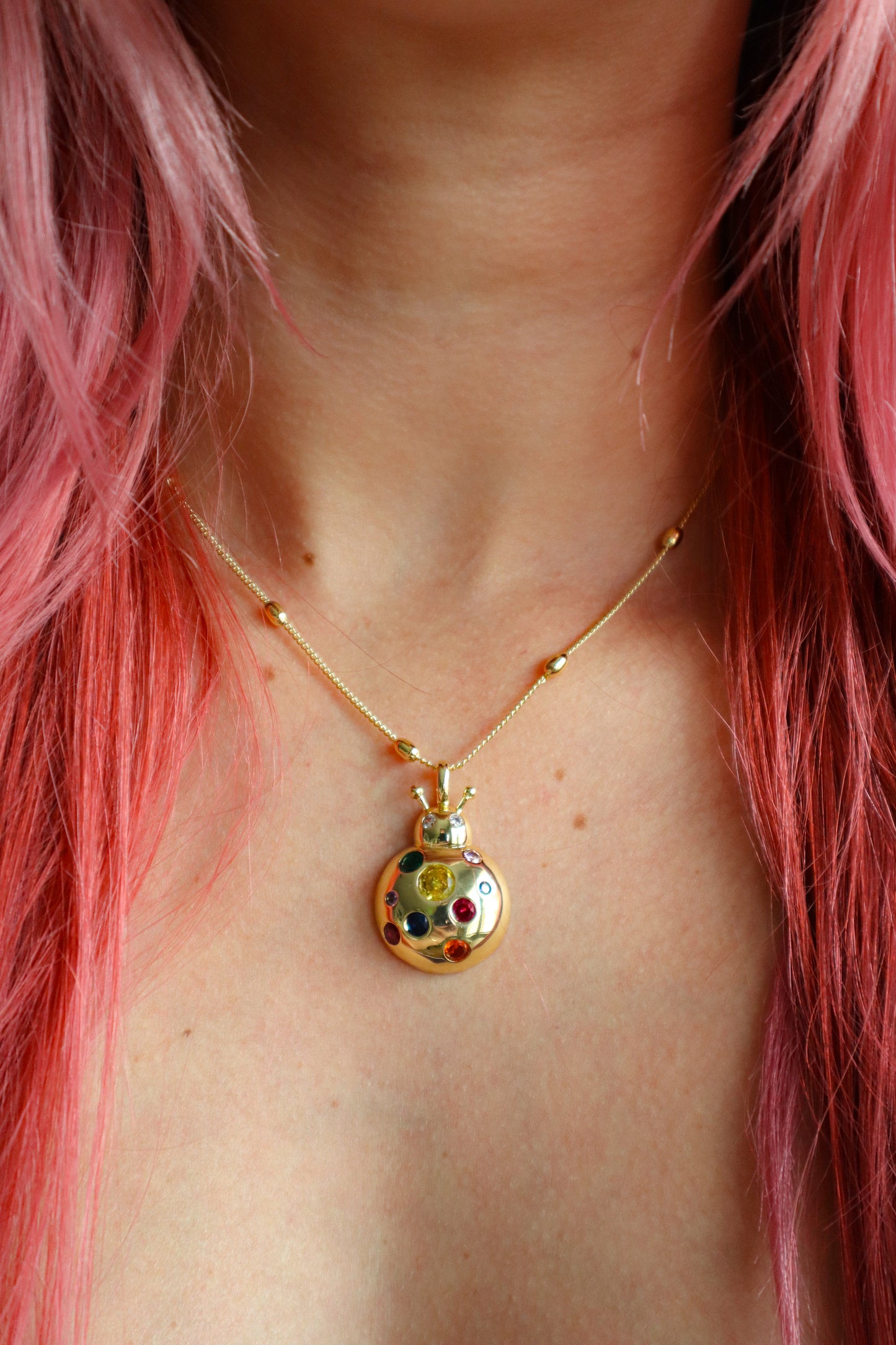 LadyBug Necklace