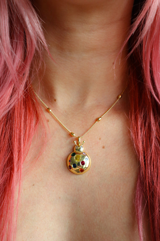 LadyBug Necklace