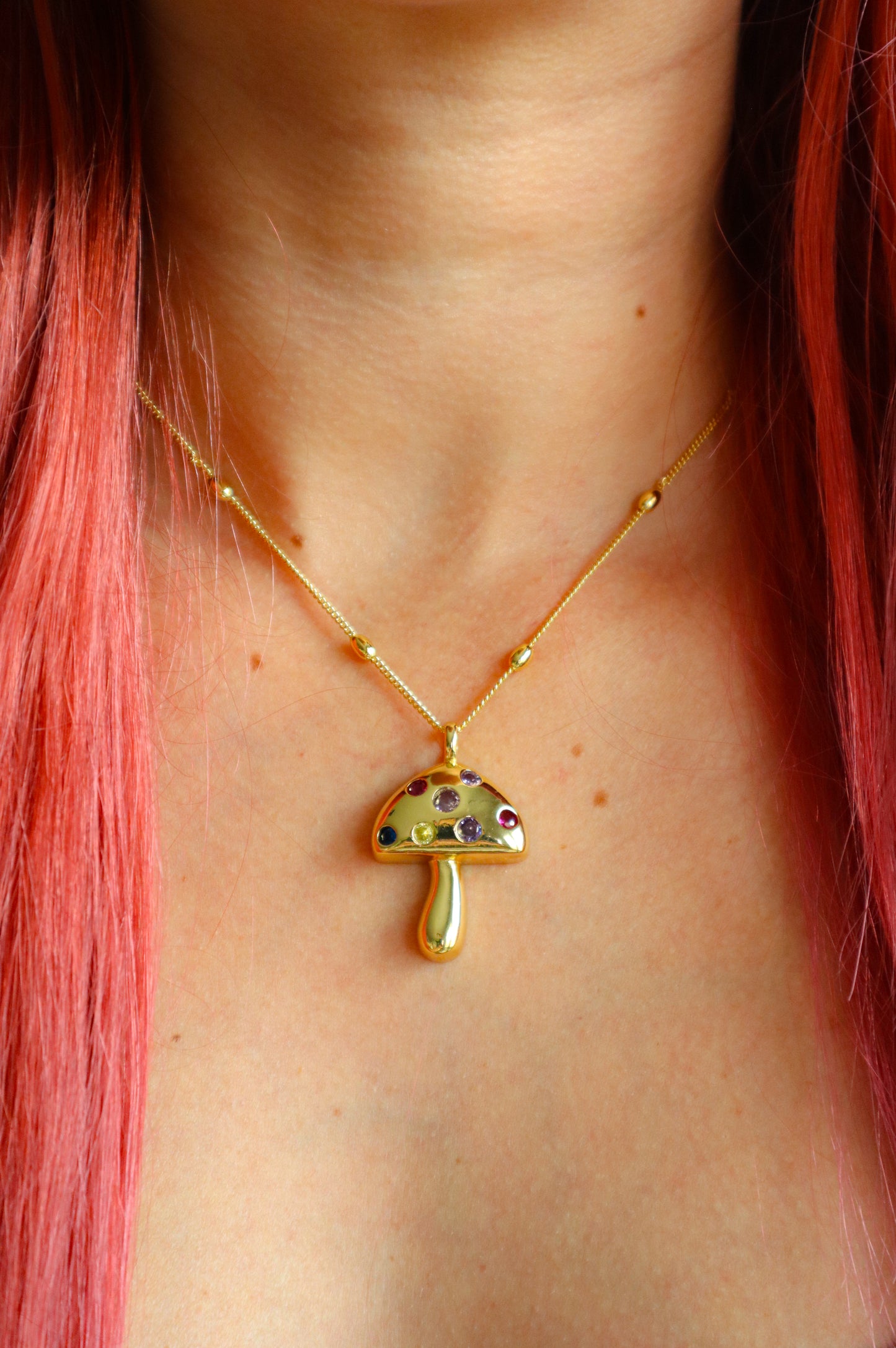 Mushroom Necklace