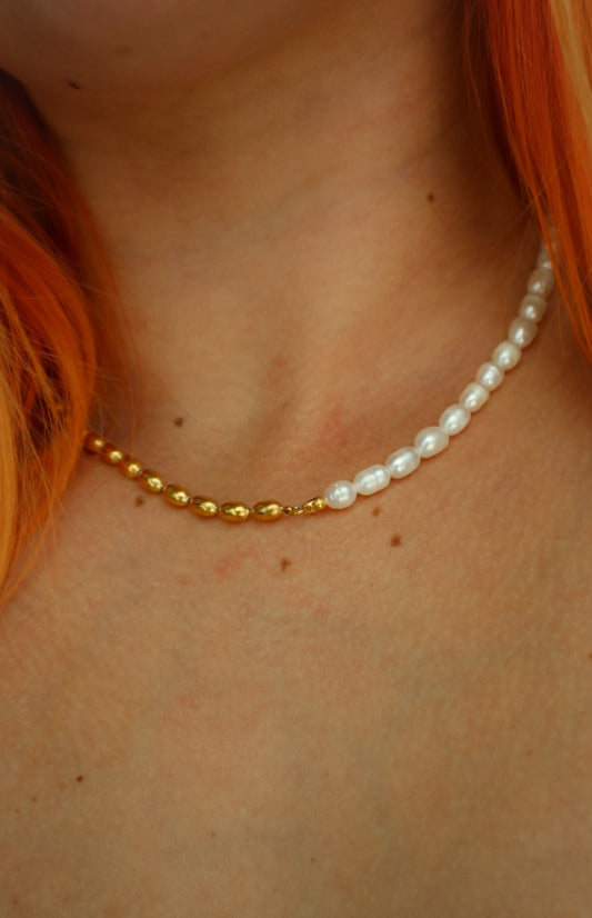 Half Pearls Necklace